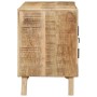 Mueble de TV madera maciza de mango rugosa 105x46x32 cm de , Almacenamiento para CD y DVD - Ref: Foro24-4104521, Precio: 223,...