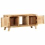 Mueble de TV madera maciza de mango rugosa 105x46x32 cm de , Almacenamiento para CD y DVD - Ref: Foro24-4104521, Precio: 223,...