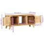 Mueble de TV madera maciza de mango rugosa 105x46x32 cm de , Almacenamiento para CD y DVD - Ref: Foro24-4104521, Precio: 223,...