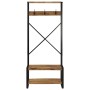 Perchero de madera maciza de mango rugoso 80x40x190 cm de , Estantes y estanterías - Ref: Foro24-4015961, Precio: 144,22 €, D...