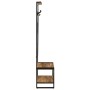 Perchero de madera maciza de mango rugoso 80x40x190 cm de , Estantes y estanterías - Ref: Foro24-4015961, Precio: 144,22 €, D...