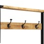 Perchero de madera maciza de mango rugoso 80x40x190 cm de , Estantes y estanterías - Ref: Foro24-4015961, Precio: 144,22 €, D...