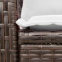 Silla mecedora de jardín con cojines ratán sintético marrón de , Sillas de jardín - Ref: Foro24-4104194, Precio: 121,06 €, De...