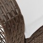 Silla mecedora de jardín con cojines ratán sintético marrón de , Sillas de jardín - Ref: Foro24-4104194, Precio: 121,06 €, De...