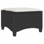 Taburetes de jardín con cojines 2 uds negro 55x55x36 cm de , Otomanas de exterior - Ref: Foro24-4108246, Precio: 94,17 €, Des...