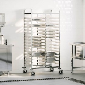 Carro con bandejas y 32 contenedores GN 75x55x162,5 cm de , Carros de cocina y comedor - Ref: Foro24-4108072, Precio: 241,17 ...