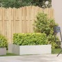 Jardinera acero blanco 100x100x30 cm de , Maceteros y jardineras - Ref: Foro24-860809, Precio: 73,01 €, Descuento: %