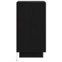 Mesilla de noche con luces LED negro38x34x65 cm de , Mesitas de noche - Ref: Foro24-861302, Precio: 75,69 €, Descuento: %