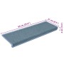 Alfombrillas de escalera 30 unidades azul 65x21x4 cm de , Alfombrillas para escalones - Ref: Foro24-3365774, Precio: 124,68 €...