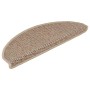 Alfombra autoadhesiva escalera sisal 30 uds 65x21x4 cm arena de , Alfombrillas para escalones - Ref: Foro24-3365879, Precio: ...