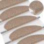Alfombra autoadhesiva escalera sisal 30 uds 65x21x4 cm arena de , Alfombrillas para escalones - Ref: Foro24-3365879, Precio: ...