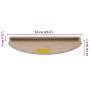 Alfombra autoadhesiva escalera sisal 30 uds 65x21x4 cm arena de , Alfombrillas para escalones - Ref: Foro24-3365879, Precio: ...