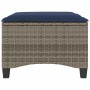 Taburetes de jardín con cojines 2 uds gris 55x55x36 cm de , Otomanas de exterior - Ref: Foro24-4108252, Precio: 126,65 €, Des...