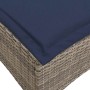 Taburetes de jardín con cojines 2 uds gris 55x55x36 cm de , Otomanas de exterior - Ref: Foro24-4108252, Precio: 126,65 €, Des...