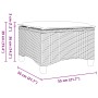 Taburetes de jardín con cojines 2 uds gris 55x55x36 cm de , Otomanas de exterior - Ref: Foro24-4108252, Precio: 126,65 €, Des...