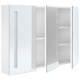 Mueble de baño con espejo LED blanco brillante 89x14x62 cm de vidaXL, Tocadores de baño - Ref: Foro24-326531, Precio: 134,08 ...