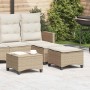 Taburetes de jardín con cojines 2 uds beige 55x55x36 cm de , Otomanas de exterior - Ref: Foro24-4108250, Precio: 115,29 €, De...