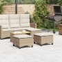 Taburetes de jardín con cojines 2 uds beige 55x55x36 cm de , Otomanas de exterior - Ref: Foro24-4108250, Precio: 115,29 €, De...