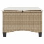 Taburetes de jardín con cojines 2 uds beige 55x55x36 cm de , Otomanas de exterior - Ref: Foro24-4108250, Precio: 115,29 €, De...