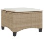 Taburetes de jardín con cojines 2 uds beige 55x55x36 cm de , Otomanas de exterior - Ref: Foro24-4108250, Precio: 115,29 €, De...