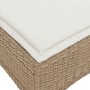 Taburetes de jardín con cojines 2 uds beige 55x55x36 cm de , Otomanas de exterior - Ref: Foro24-4108250, Precio: 115,29 €, De...