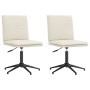 Sillas de comedor 2 unidades terciopelo crema de , Sillas de comedor - Ref: Foro24-3315376, Precio: 114,67 €, Descuento: %