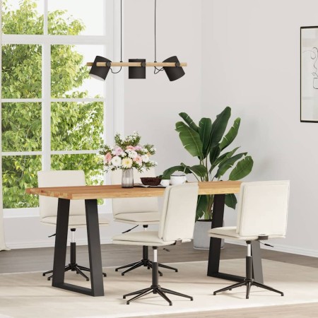Sillas de comedor 4 unidades terciopelo crema de , Sillas de comedor - Ref: Foro24-3315646, Precio: 223,08 €, Descuento: %