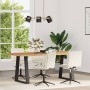 Sillas de comedor 4 unidades terciopelo crema de , Sillas de comedor - Ref: Foro24-3315646, Precio: 223,08 €, Descuento: %