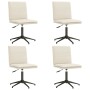 Sillas de comedor 4 unidades terciopelo crema de , Sillas de comedor - Ref: Foro24-3315646, Precio: 223,08 €, Descuento: %