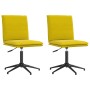Sillas de comedor 2 unidades terciopelo amarillo de , Sillas de comedor - Ref: Foro24-3315374, Precio: 115,11 €, Descuento: %
