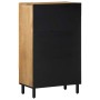 Aparador alto madera maciza de mango marrón 60x33x100 cm de , Almacenamiento para CD y DVD - Ref: Foro24-4017750, Precio: 261...