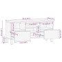 Mueble de TV madera maciza de mango marrón 100x33x46 cm de , Almacenamiento para CD y DVD - Ref: Foro24-4017738, Precio: 123,...