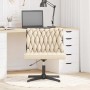 Silla de oficina giratoria tela color crema de , Sillas - Ref: Foro24-4105403, Precio: 107,15 €, Descuento: %