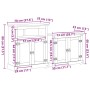 Juego de muebles de baño Corona 2 pzas madera maciza pino de , Muebles de baño - Ref: Foro24-3334637, Precio: 206,61 €, Descu...