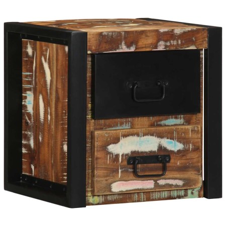 Mesilla de noche multicolor 40x35x40 cm madera maciza reciclada de , Mesitas de noche - Ref: Foro24-4015954, Precio: 88,68 €,...