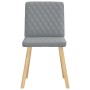 Sillas de comedor 6 unidades de tela gris claro de , Sillas de comedor - Ref: Foro24-3315491, Precio: 297,73 €, Descuento: %