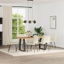 Sillas de comedor 6 unidades de terciopelo crema de , Sillas de comedor - Ref: Foro24-3315535, Precio: 247,80 €, Descuento: %