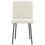 Sillas de comedor 6 unidades de terciopelo crema de , Sillas de comedor - Ref: Foro24-3315535, Precio: 247,80 €, Descuento: %