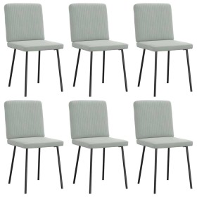Sillas de comedor giratorias 6 uds terciopelo gris claro de , Sillas de comedor - Ref: Foro24-3315556, Precio: 246,44 €, Desc...