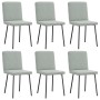 Sillas de comedor giratorias 6 uds terciopelo gris claro de , Sillas de comedor - Ref: Foro24-3315556, Precio: 246,44 €, Desc...