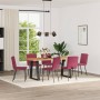 Sillas de comedor 6 unidades terciopelo rojo tinto de , Sillas de comedor - Ref: Foro24-3315561, Precio: 243,17 €, Descuento: %