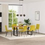 Sillas de comedor 6 unidades terciopelo amarillo de , Sillas de comedor - Ref: Foro24-3315563, Precio: 243,17 €, Descuento: %