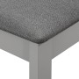Sillas de comedor con cojines de madera maciza gris 2 unidades de , Sillas de comedor - Ref: Foro24-247638, Precio: 123,77 €,...