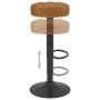 Taburetes de cocina 2 unidades terciopelo marrón de , Taburetes de cocina - Ref: Foro24-332993, Precio: 88,64 €, Descuento: %