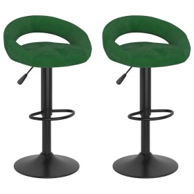 Taburetes de cocina 2 unidades terciopelo verde oscuro de , Taburetes de cocina - Ref: Foro24-333272, Precio: 112,63 €, Descu...