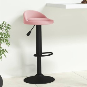 Taburete de cocina de terciopelo rosa de , Taburetes de cocina - Ref: Foro24-333595, Precio: 64,14 €, Descuento: %