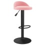 Taburete de cocina de terciopelo rosa de , Taburetes de cocina - Ref: Foro24-333595, Precio: 64,14 €, Descuento: %
