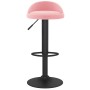 Taburete de cocina de terciopelo rosa de , Taburetes de cocina - Ref: Foro24-333595, Precio: 64,14 €, Descuento: %