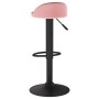 Taburete de cocina de terciopelo rosa de , Taburetes de cocina - Ref: Foro24-333595, Precio: 64,14 €, Descuento: %