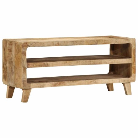 Mueble de TV madera maciza de mango rugosa 105x46x32 cm de , Almacenamiento para CD y DVD - Ref: Foro24-4104523, Precio: 197,...